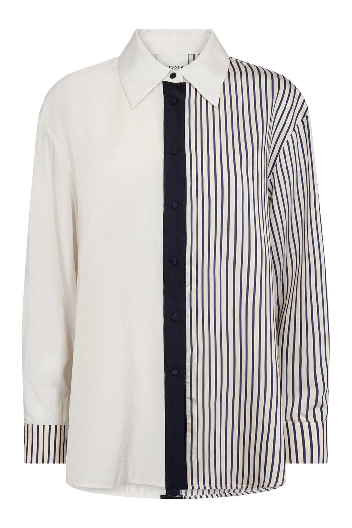 Gossia - Cecilego Shirt G3313 - Navy Creme Stripes