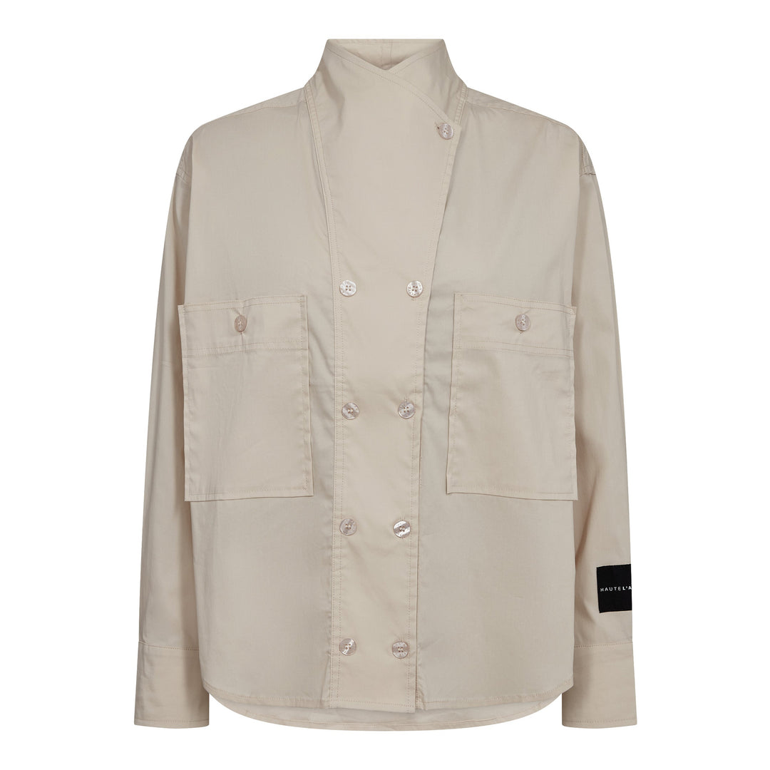 Haute L'Amitié - High Collar Shirt HL10840 - Vanilla