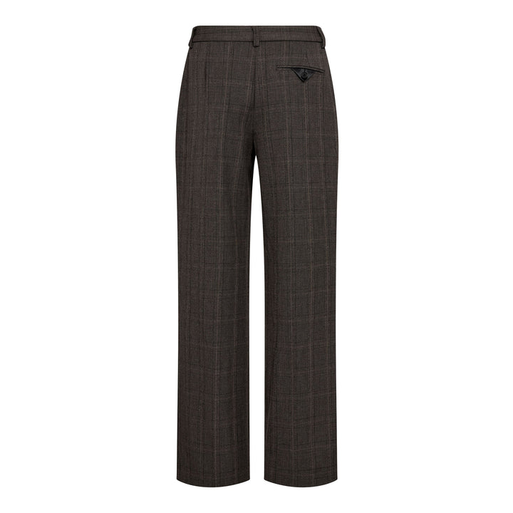 Haute L'Amitié - Check Fit Plain Pant HL10845 - Mocca