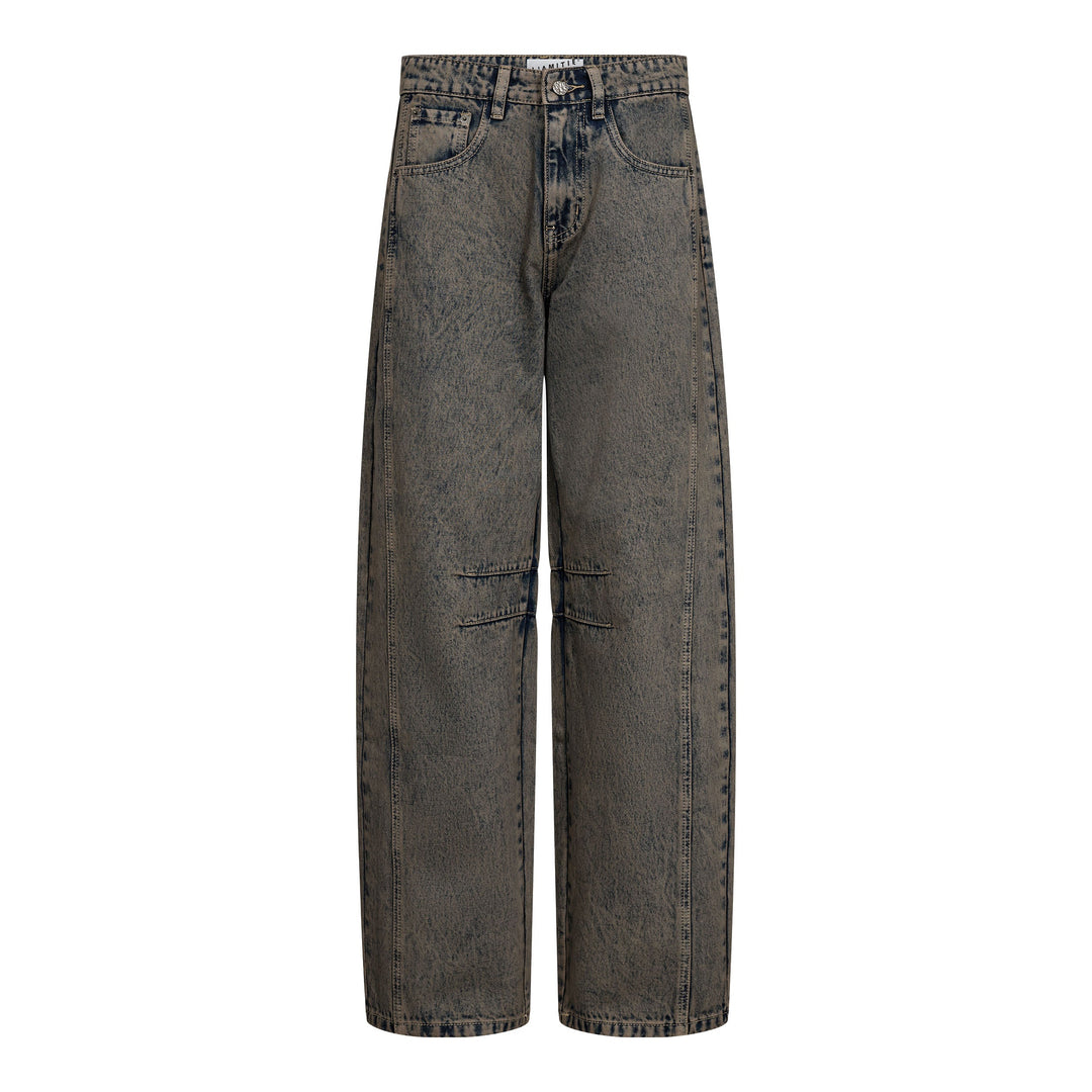 Haute L'Amitié - Drew Barrel Panel Jeans HL10848 - Mocca