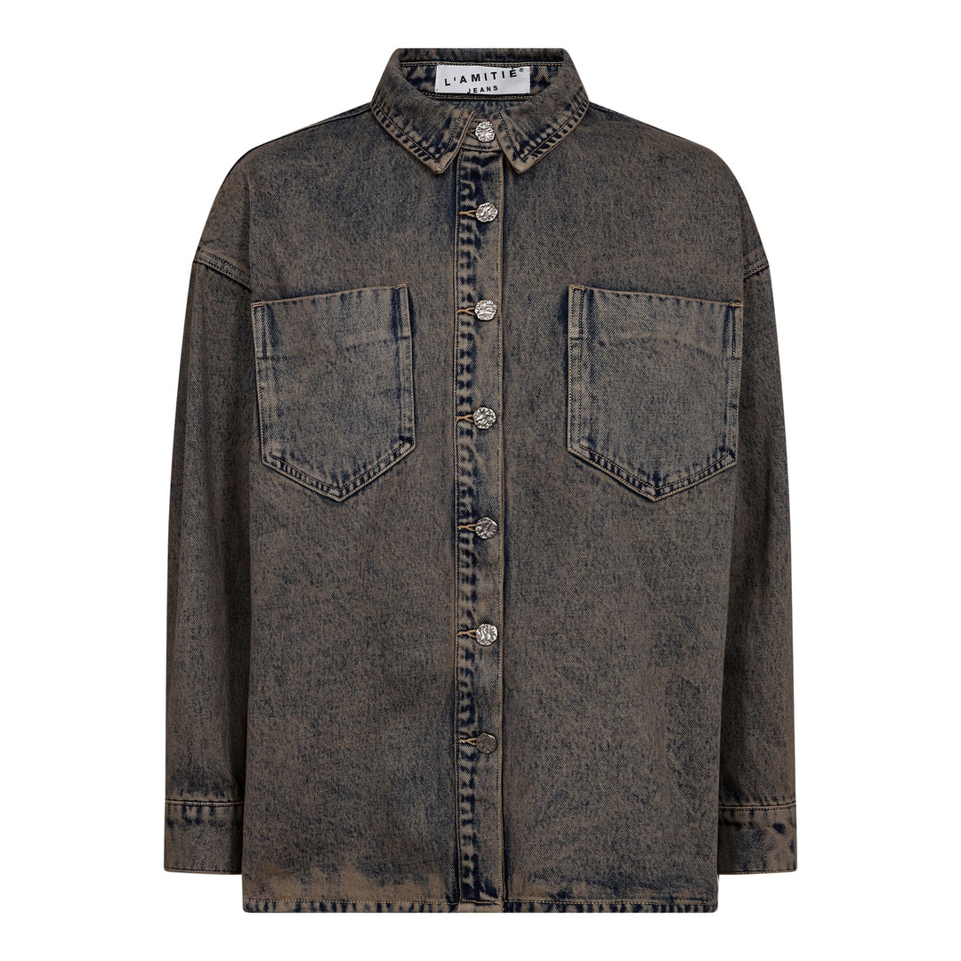 Haute L'Amitié - Drew Denim Shirt HL10861 - Mocca