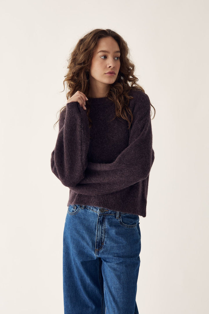 Noella - Kae Knit Cardigan 12940084 - 674 - Chocolate