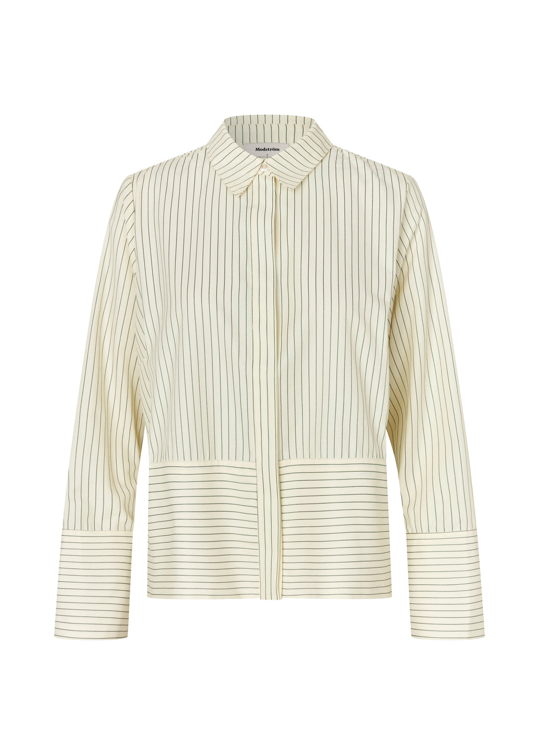 ModströM - Brodiemd Shirt 59255 - 12062 - Lime Pinstripe