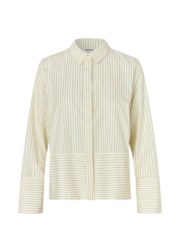 ModströM - Brodiemd Shirt 59255 - 12062 - Lime Pinstripe