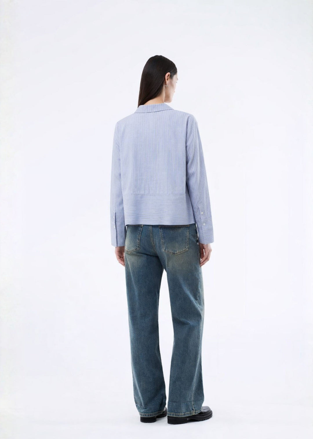 ModströM - Brodiemd Shirt 59255 - 12061 - Zen Blue Pinstripe