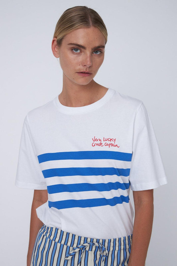 Stella Nova -  Printed T-shirt oj61-1450 - 001 White