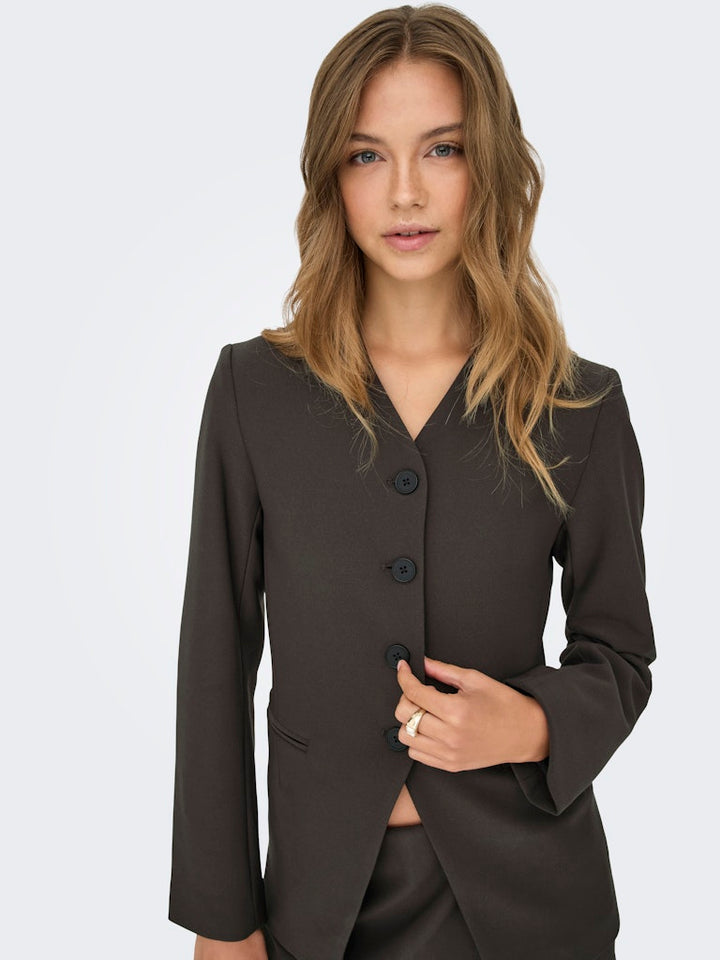Only - Onllamina Life L/S Fit Blazer Tlr - 4880873 Mulch