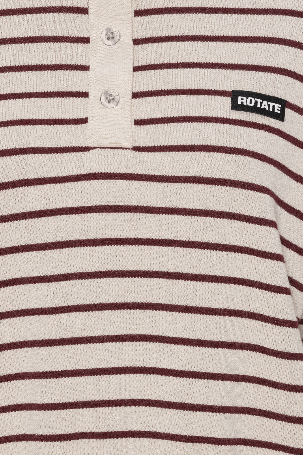 Rotate - Slinky Knit Polo 1143041764 - 1764 Oatmeal Comb.