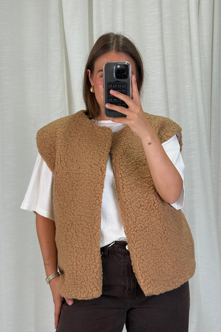 A-bee - Alicia Vest - Camel Veste 