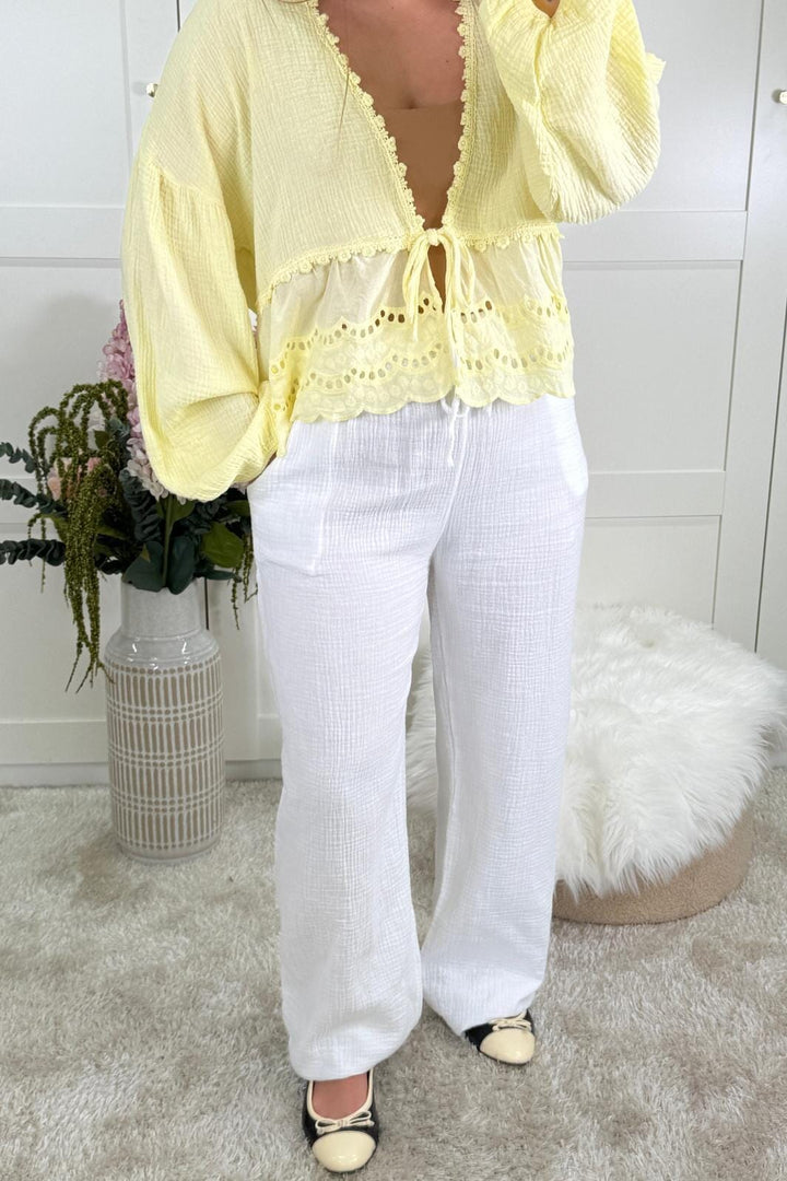 A-bee - Annabelle Buks - White Bukser 