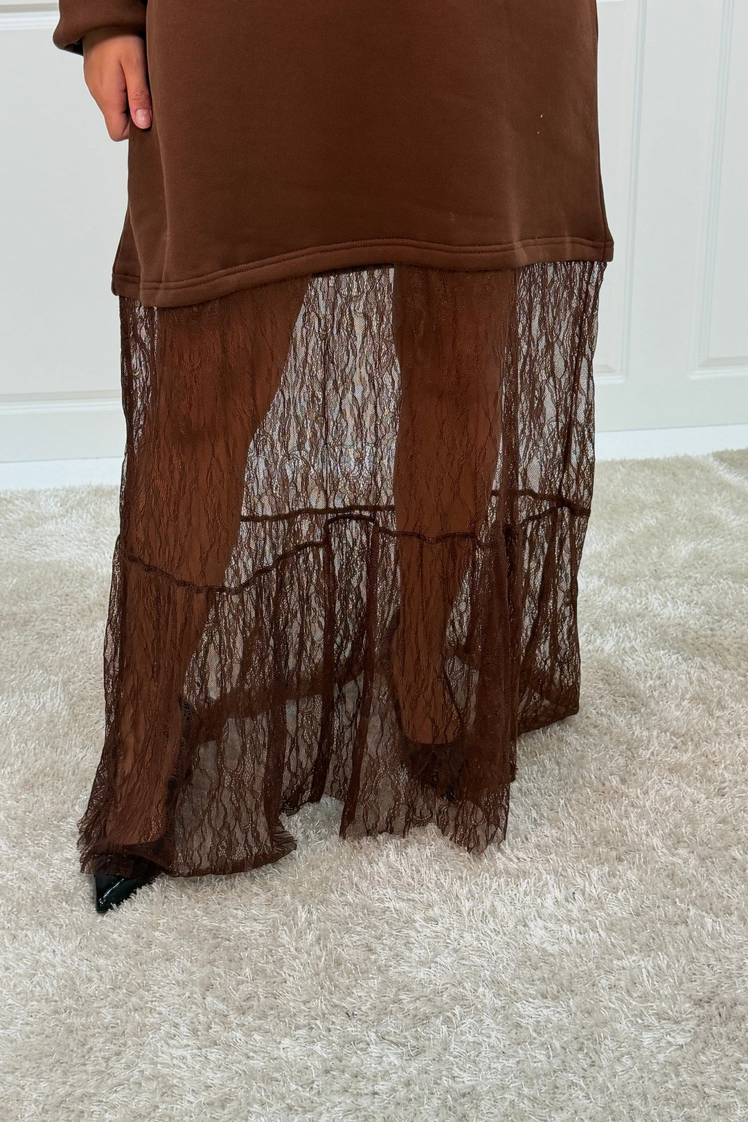 A-bee - Aubrey dress - Dark Brown Kjoler 