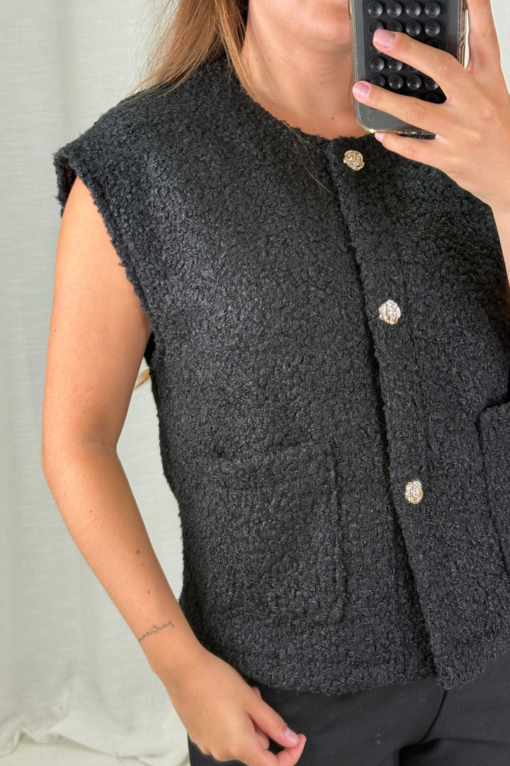 A-bee - Aurora Vest - Black Veste 