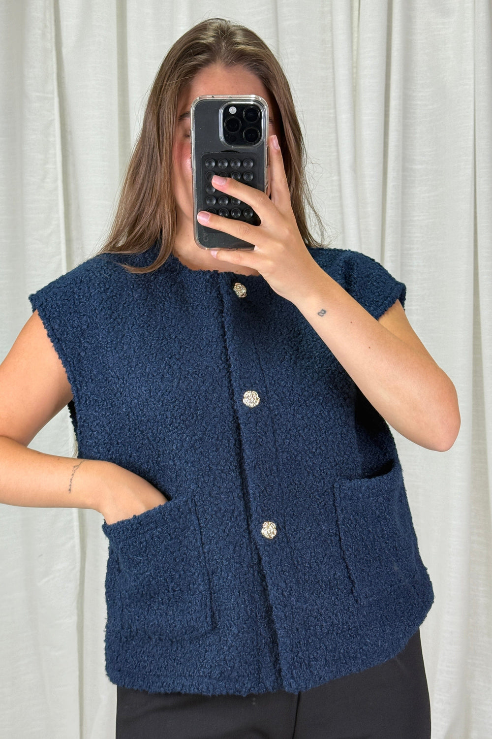 A-bee - Aurora Vest - Navy Veste 