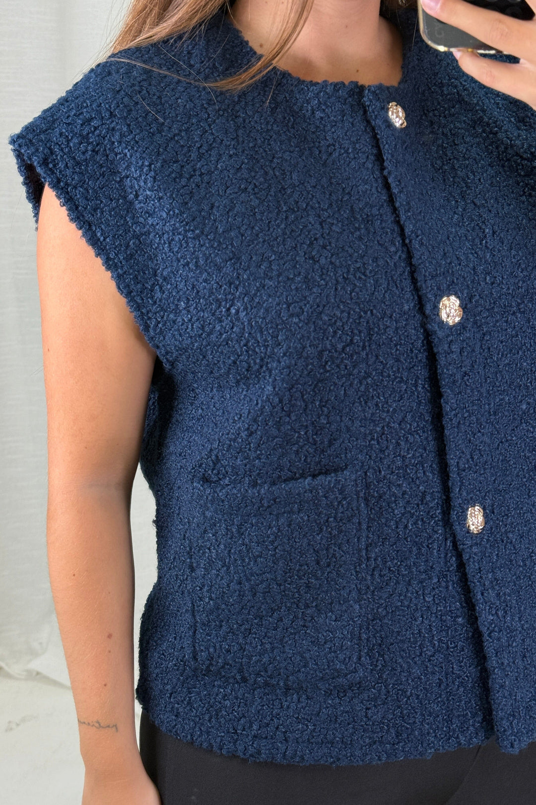 A-bee - Aurora Vest - Navy Veste 