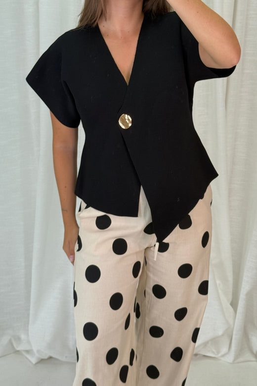 A-bee - Daria Top - Black Toppe 