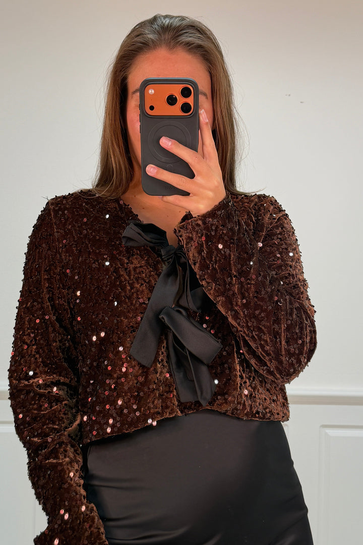 A-bee - Eddablouse - Dark Maroon Bluser 