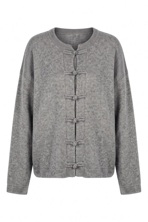 A-Bee - Elsie 3132 - Grey Melange (9513) Cardigans 