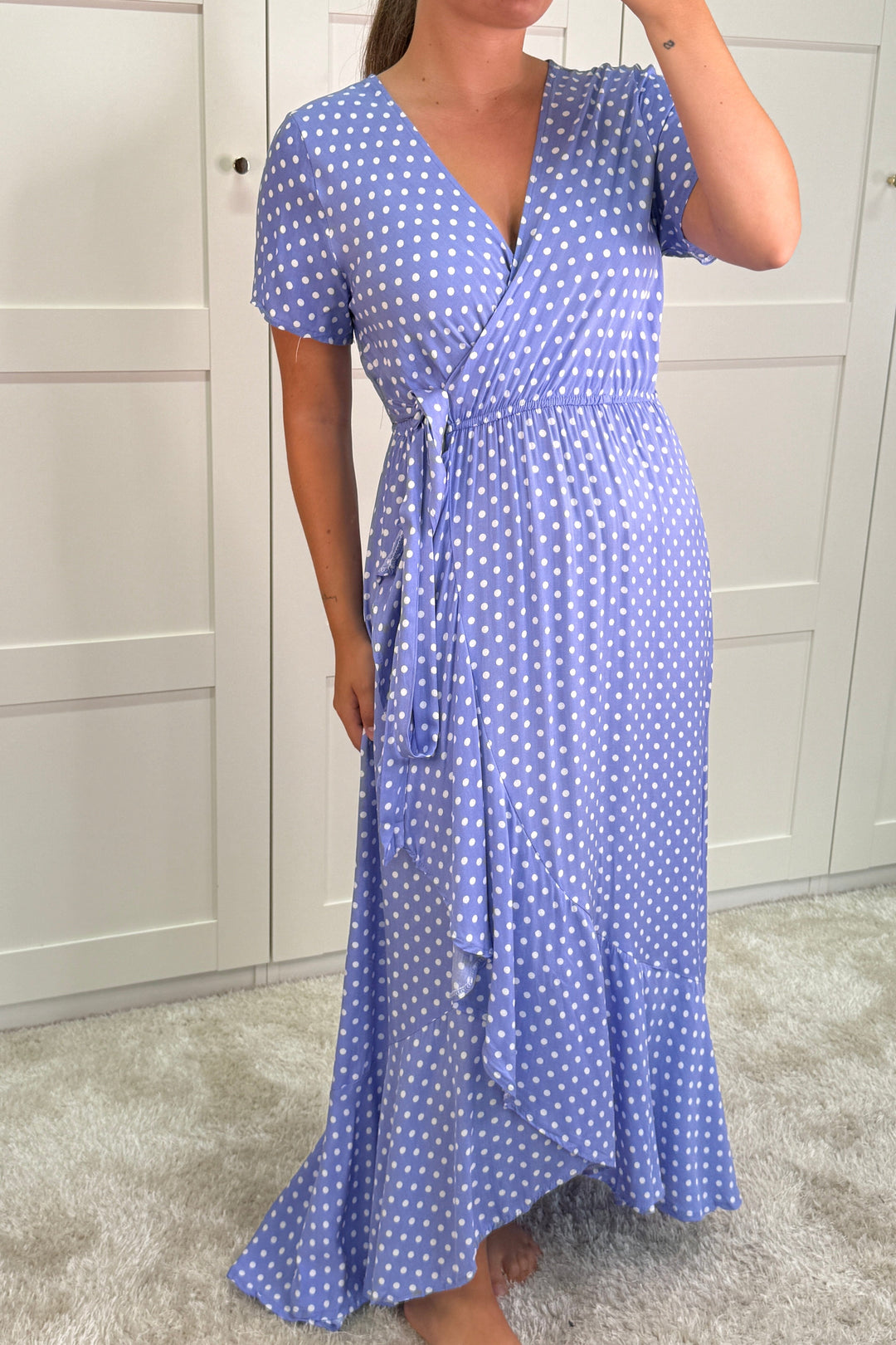 A-bee - Ginevra Dot Wrap Dress - Lilac Kjoler 