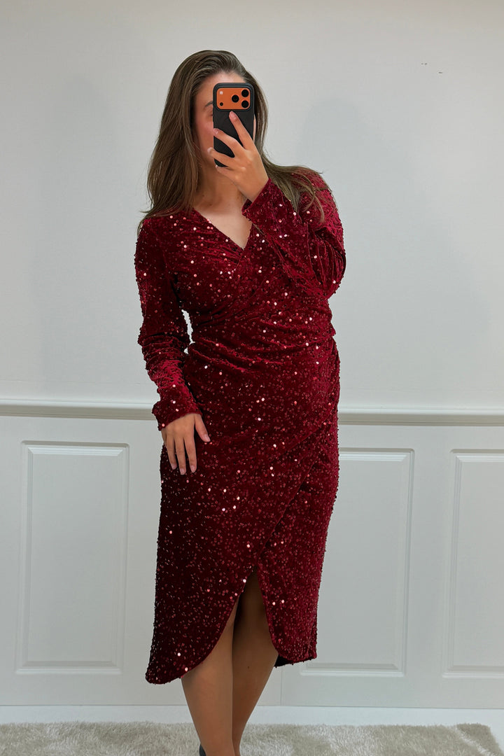 A-bee - Julittadress - Burgundy Kjoler 