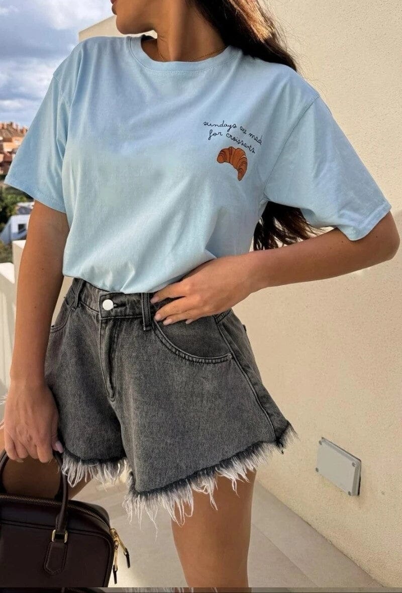 A-bee - Madison T-shirt T-shirt - Sky Blue