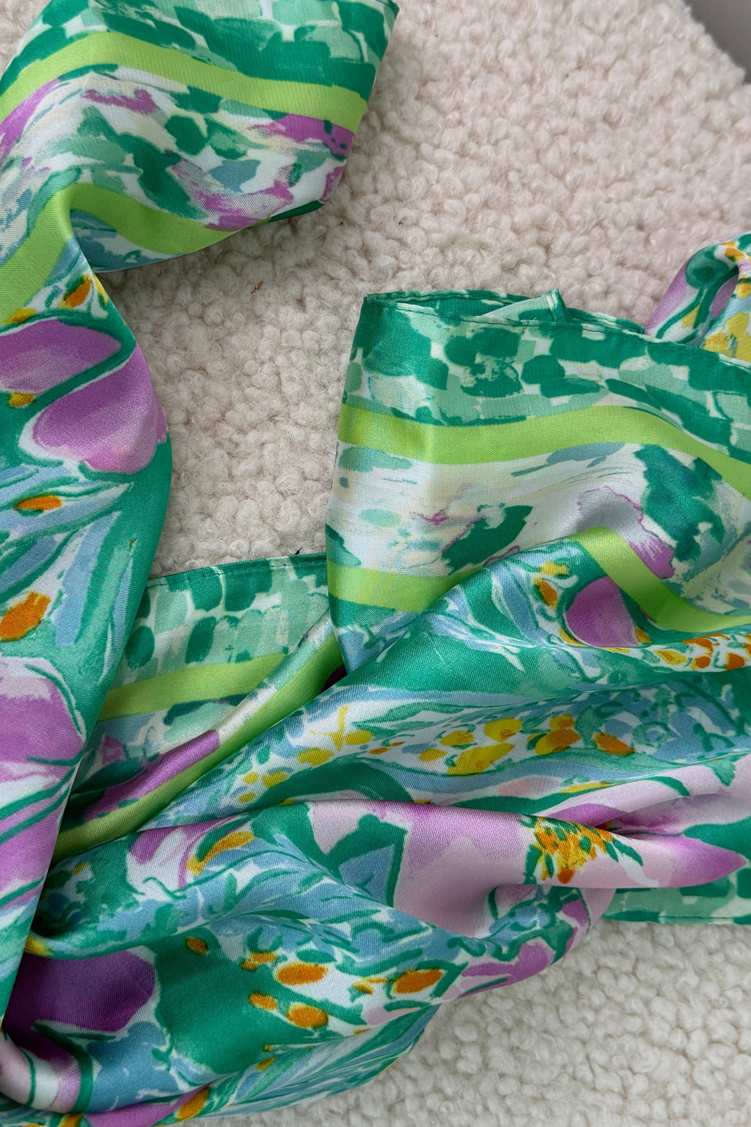 A-bee - Maelys Scarf - Green Tørklæder 