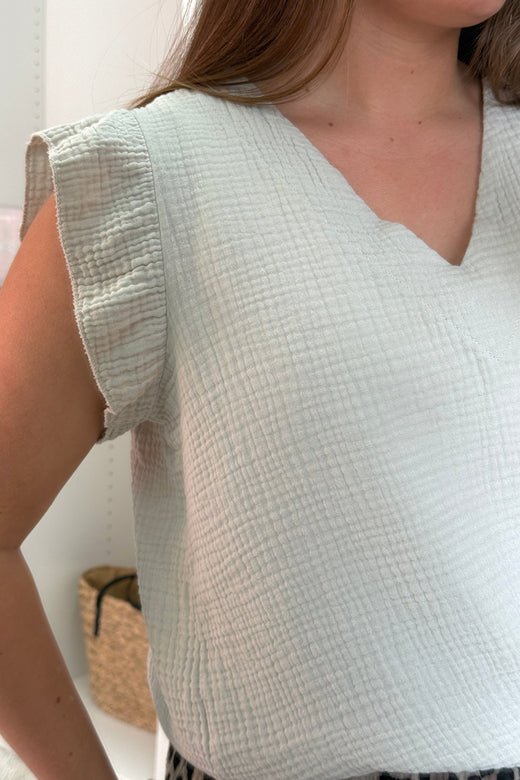 A-bee - Malou Top - Beige Toppe 