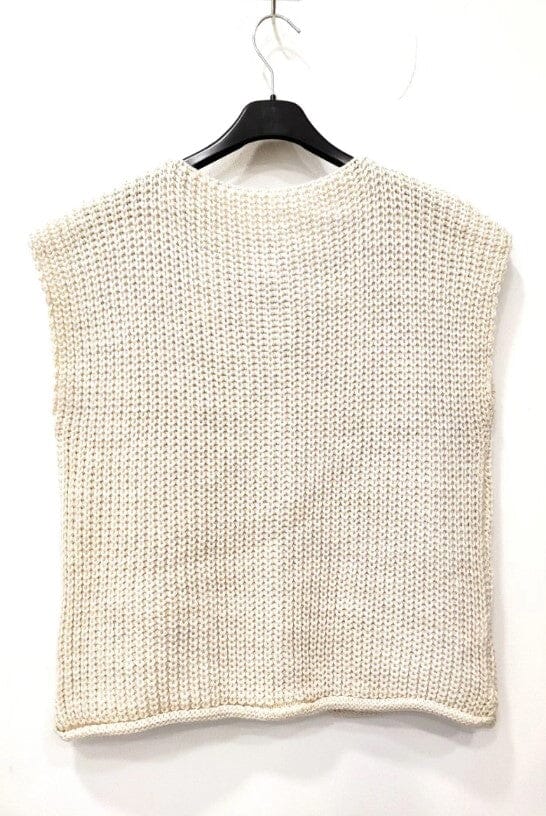 A-bee - Marya Vest - Beige Veste 