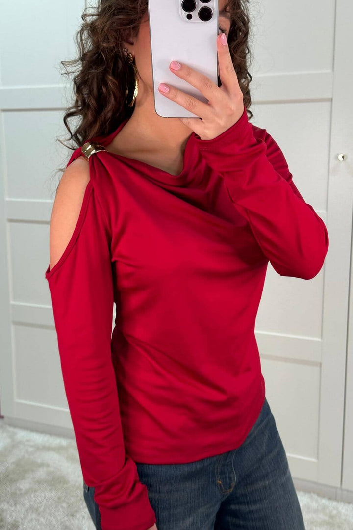 A-bee - Melinda - Burgundy Bluser 