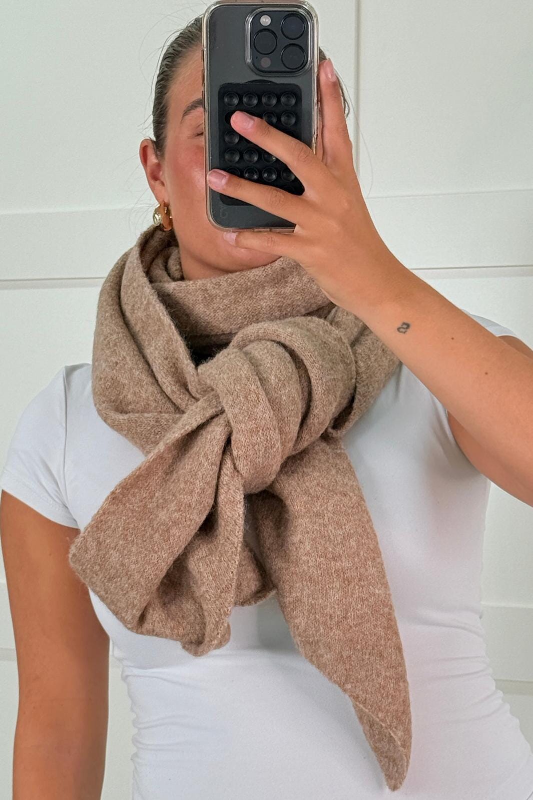 A-bee - Nadia - Camel Halstørklæder 