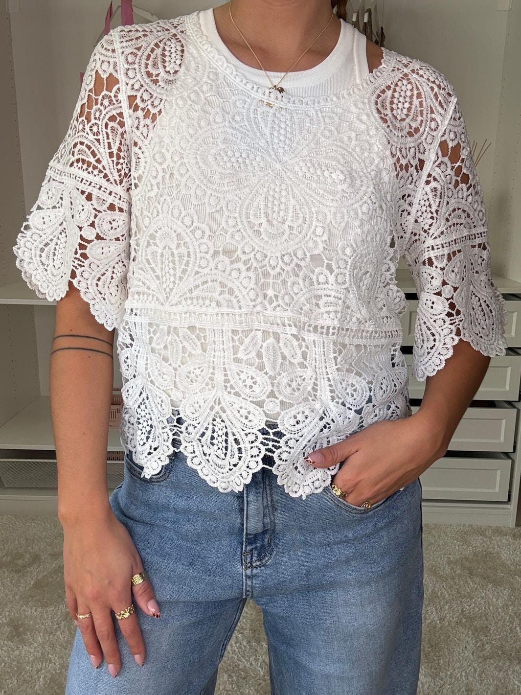 A-bee - Nanna JP2924 - White T-shirts 