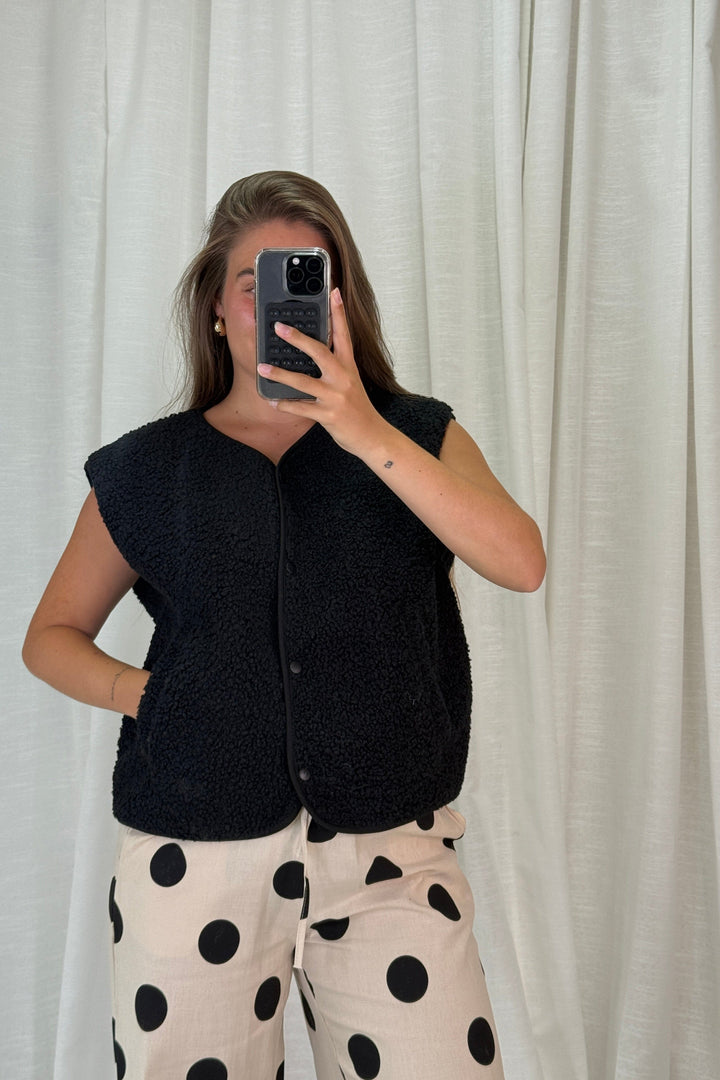 A-bee - Rebekka Vest - Black Veste 