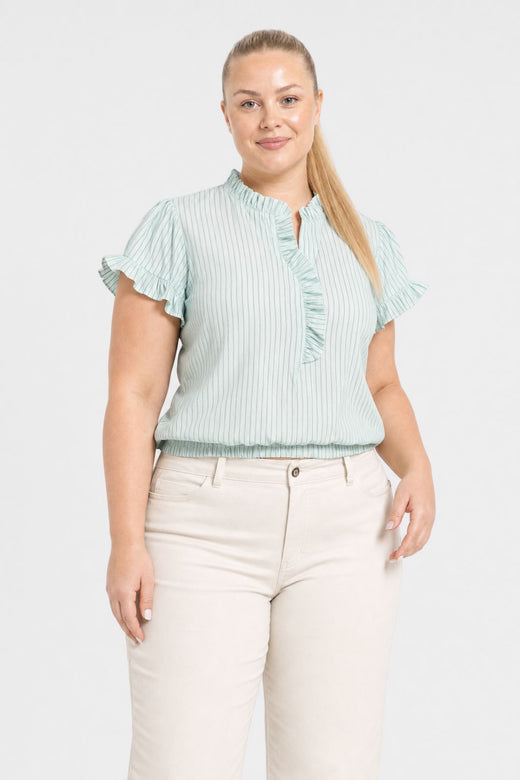 A-Bee - Sabella Bluse - Lysegrøn - M/L