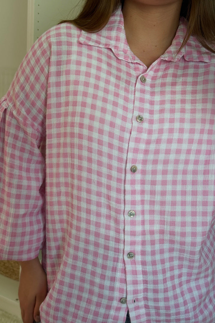 A-bee - Sofie Shirt - Pink Skjorter 