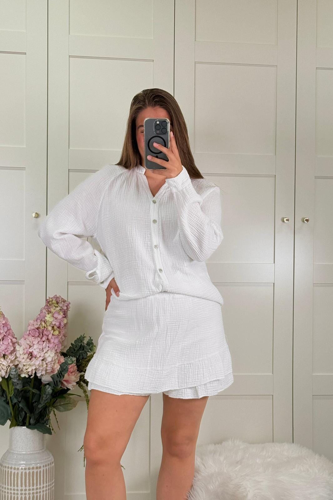A-bee - Victoria Shorts - White Shorts 