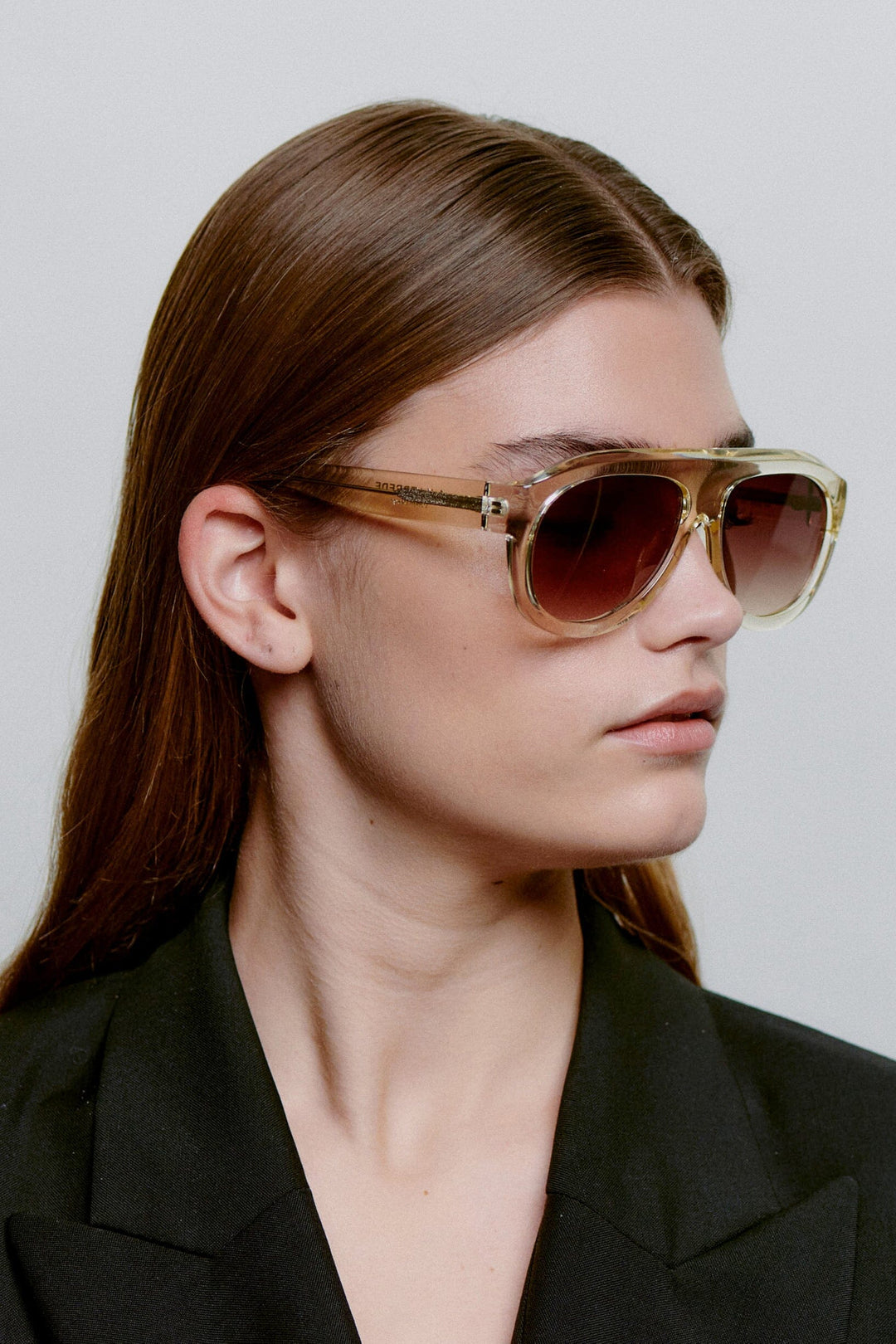 A. Kjærbede - Rio KL2601 - Ecru Transparent Solbriller 