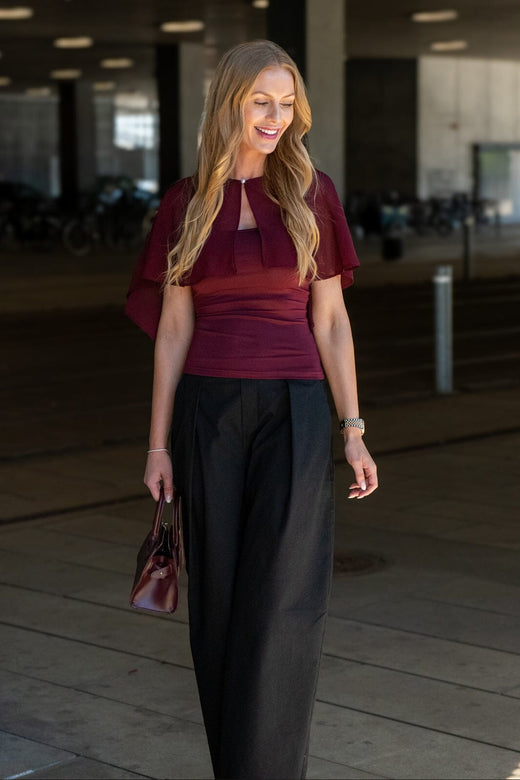 A-View - Anneline Blouse AV9533 - 098 - Merlot