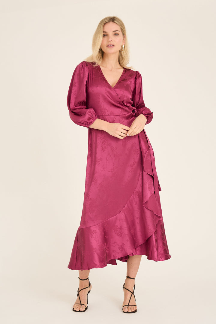 A-View - Camino Dress AV7019 - 266 - Cabernet Kjoler 