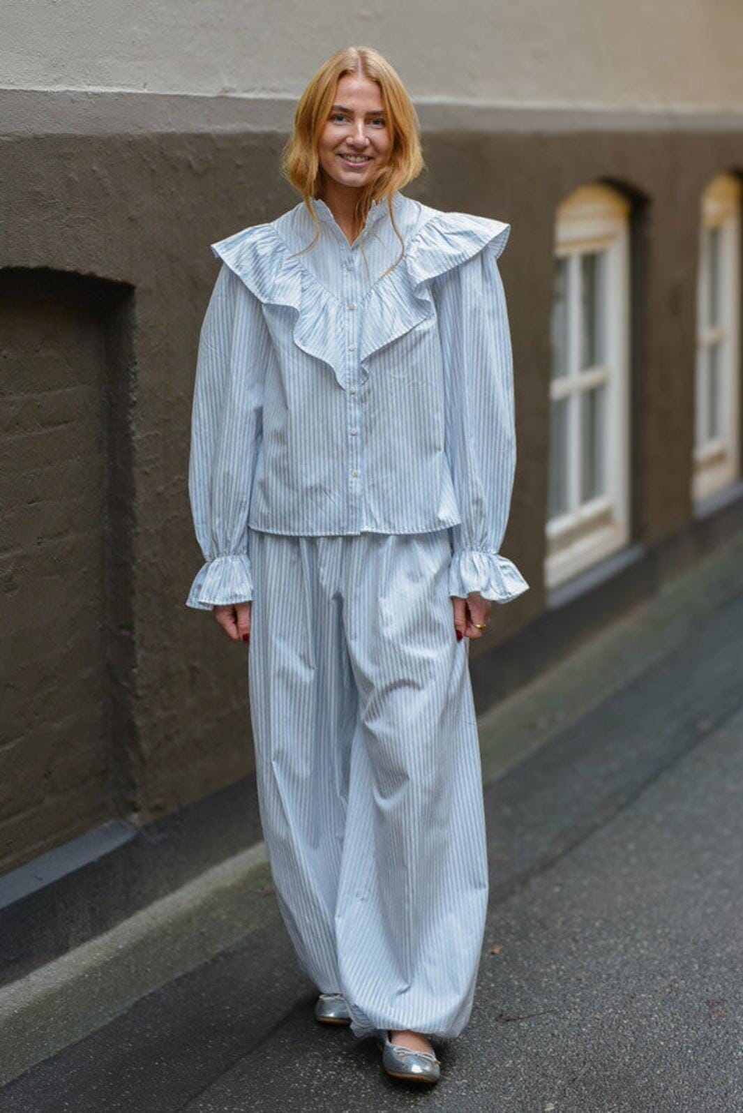 A-View - Darcy Pants AV2628 - 282 - Light Blue Bukser 