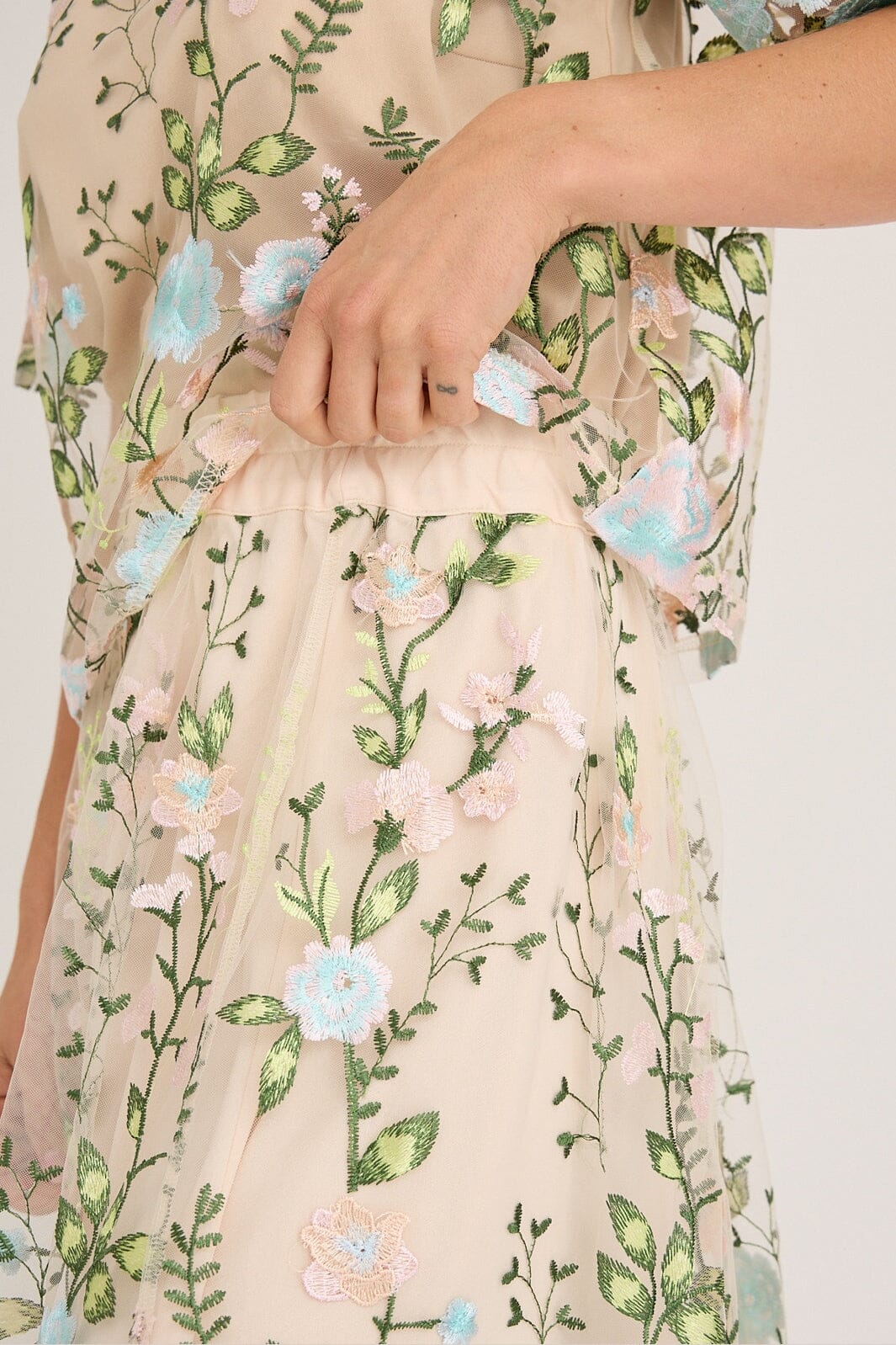 A-View - Fuschia Skirt AV4624 - 260 - Rose/Blue