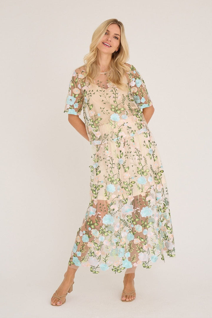 A-View - Fuschia Skirt AV4624 - 260 - Rose/Blue