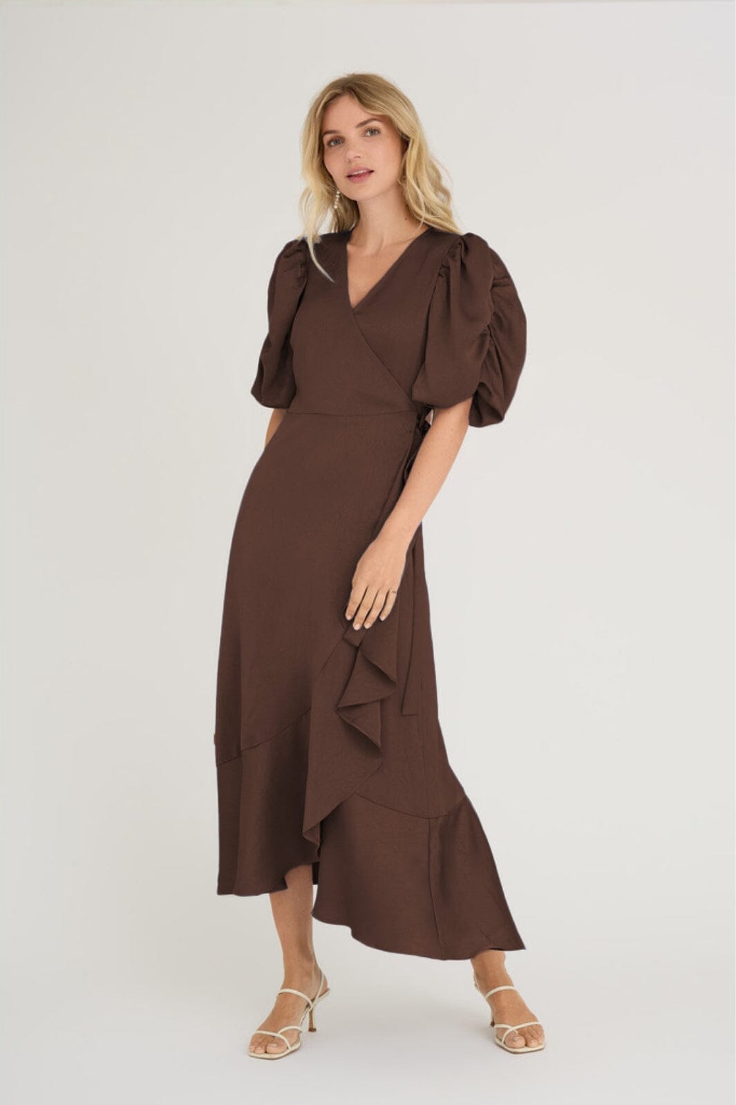 A-View - Sinda Dress AV4922 - 194 - Dark Brown Kjoler 