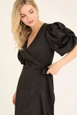 A-View - Sinda Dress AV4922 - 999 - Black Kjoler 