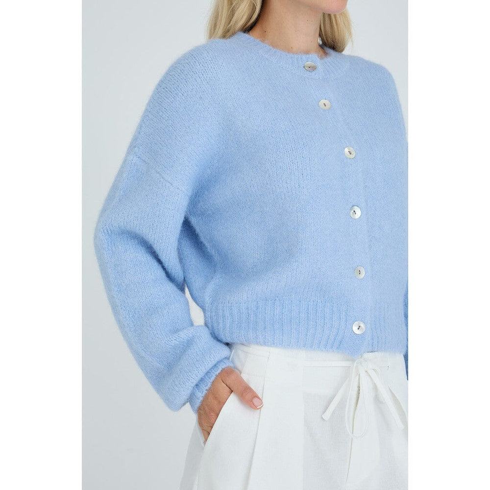 A-View - Soft Knit Cardigan AV7074 - 282 - Light Blue Cardigans 