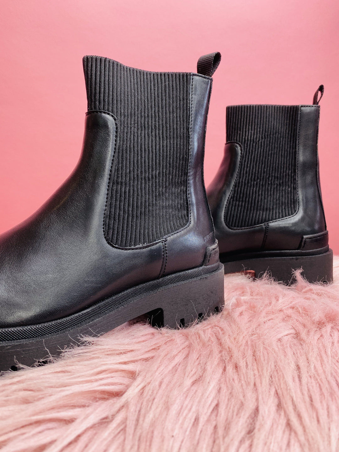 Angulus - Hacker Støvle Med Elastik - Black Støvler 