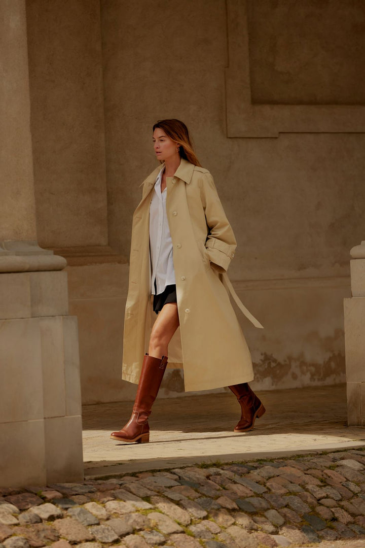 Angulus - High-leg boot with block heel and zipper - 1705 Støvler 