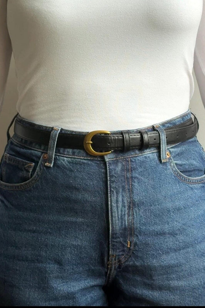 Anobel Copenhagen - Women's Faux Leather Belt PSH151 - Black Bælter 