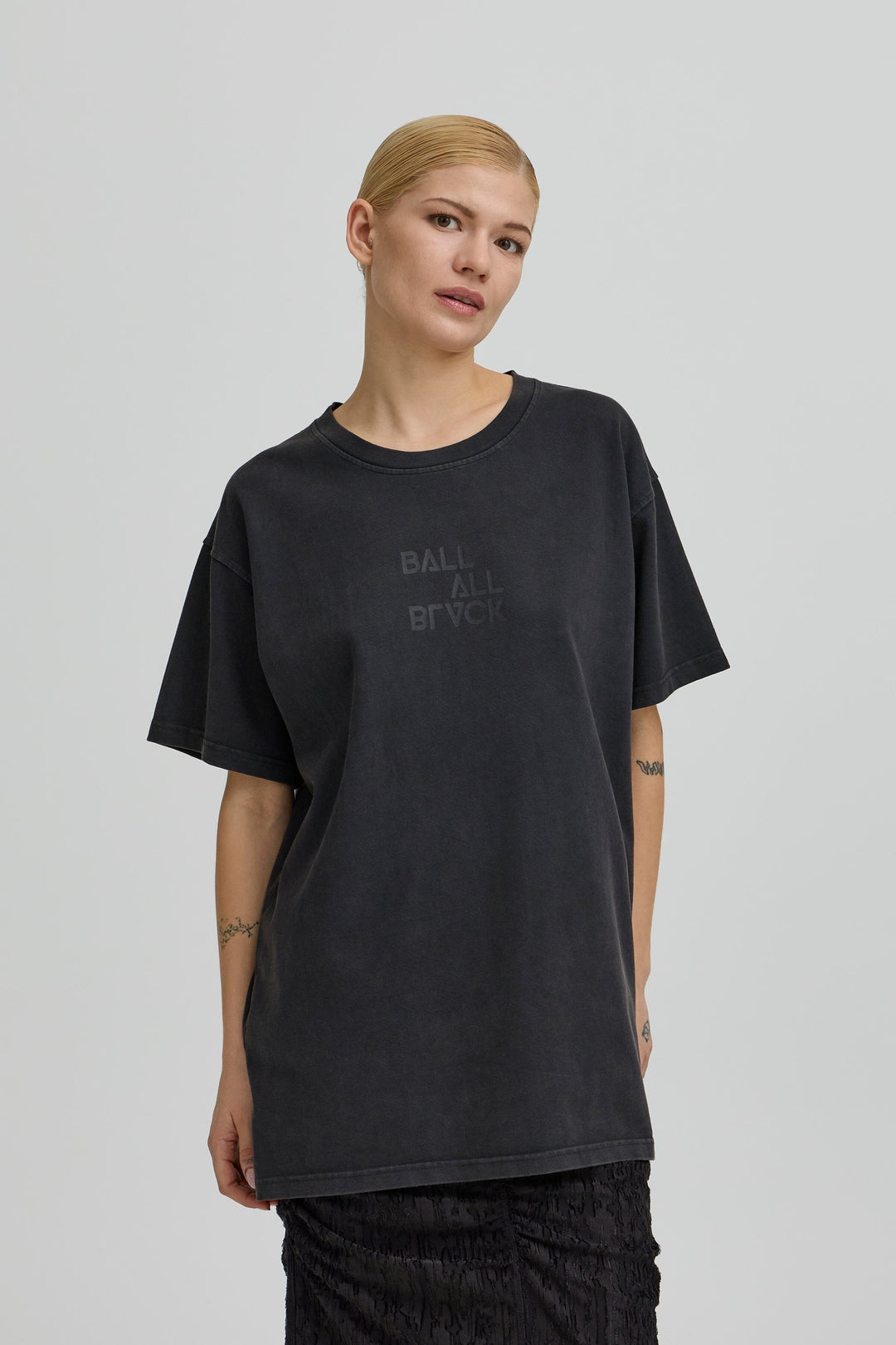 Ball - Basalvira Boxy Tee 50408152 - 193911 - Black T-shirts 