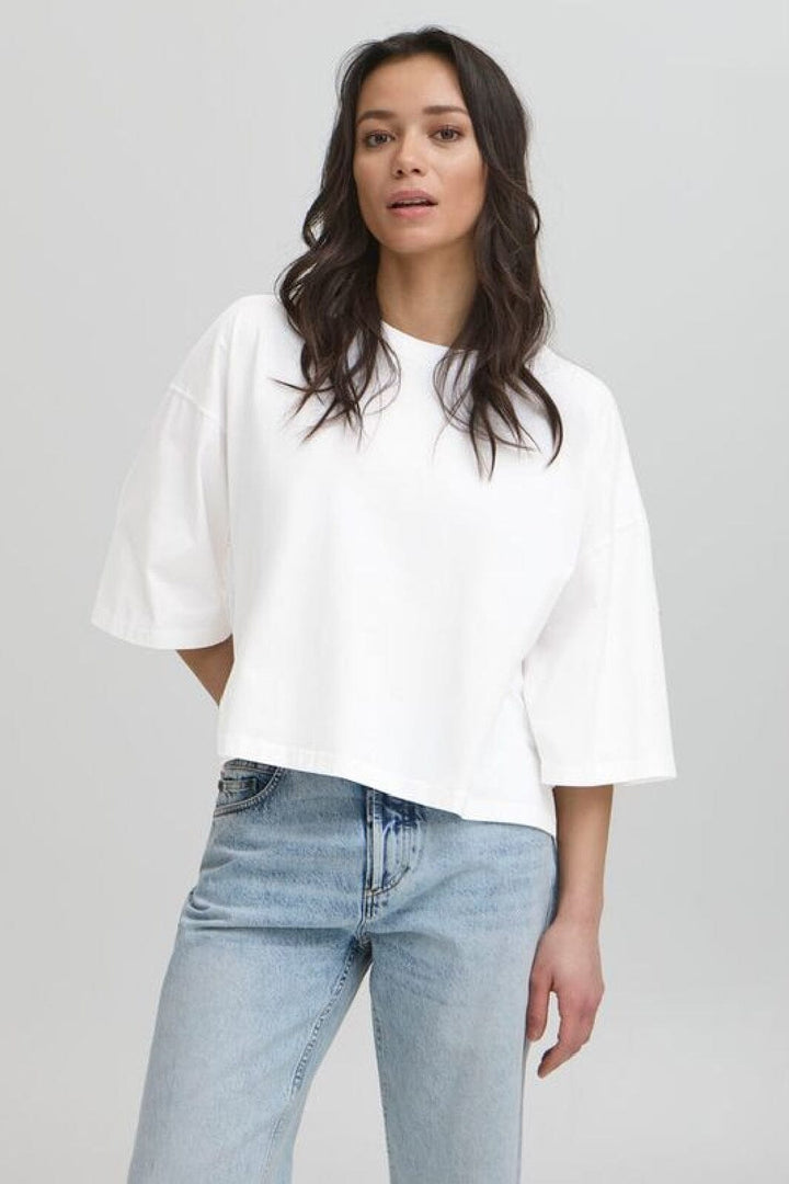 Ball - Baviola Bp Cropped Oz Tee 50405365 - 114800 - Blanc De Blanc