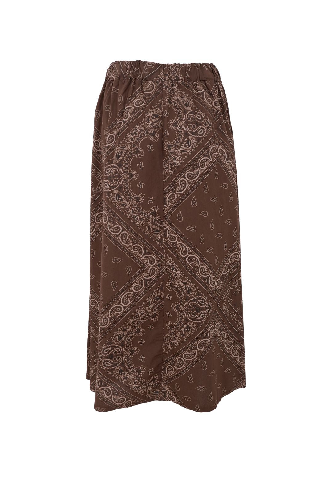 Black Colour - Bcabbie Skirt 40728 - Coffee Paisley