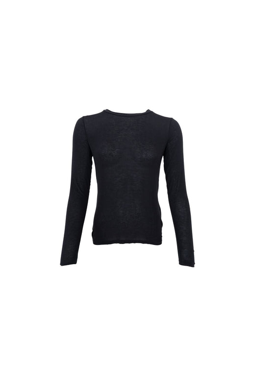 Black Colour - Bcalba Ls Tee 41260 - Shirts,Mesh & Basic Blouses - Coffee Solid